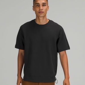 lululemon mens French Terry oversized crew size Large in black